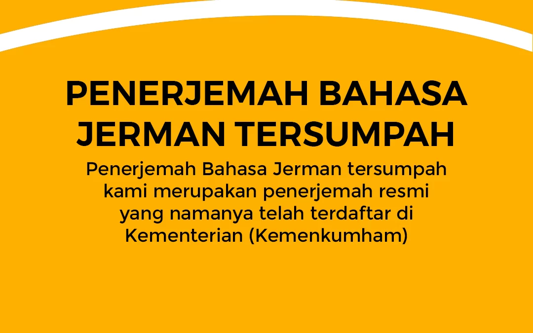 Penerjemah Bahasa Jerman Tersumpah