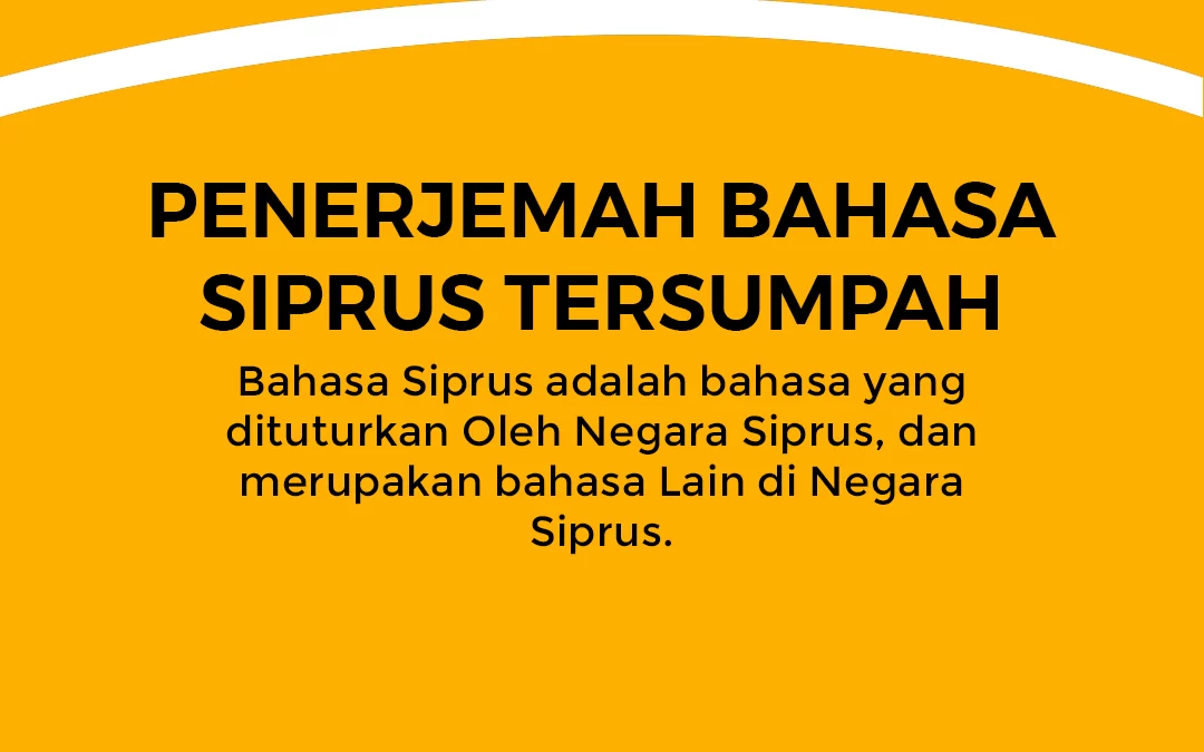 Penerjemah Bahasa Siprus Tersumpah